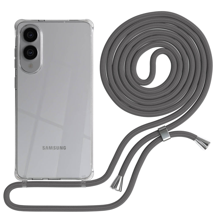 EAZY CASE Handykette kompatibel mit Galaxy S25 Edge Handyhülle mit Umhängeband, Handykordel mit Schu
