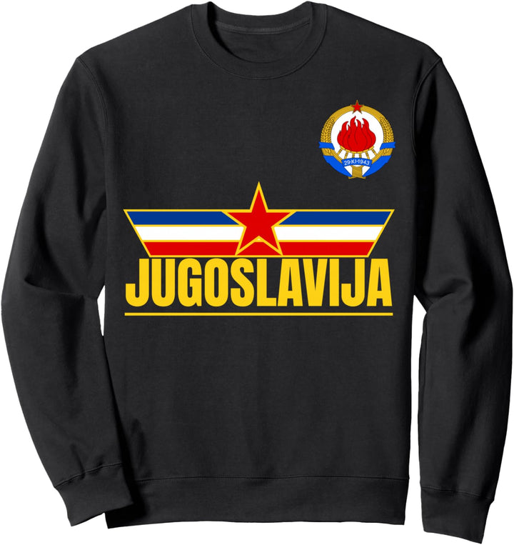 Jugoslavija Zastava Emblem von Jugoslawien Flagge Yugo Sweatshirt