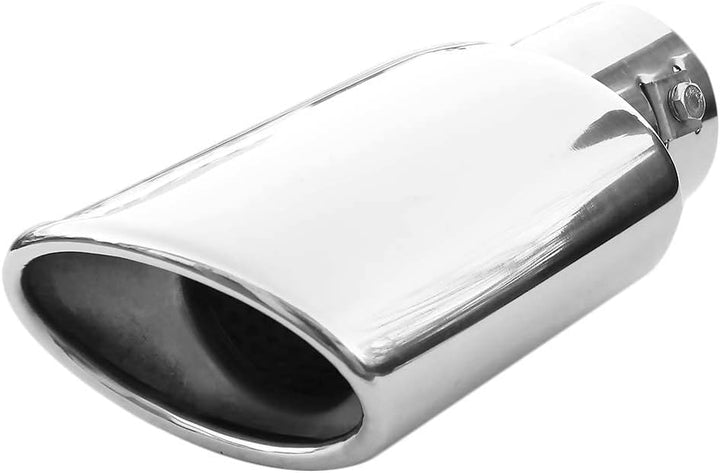 Auspuffblende Oval Endrohr Edelstahl Auto Endrohrblenden Auspuffendrohr Auspuffrohr Tuning Universel