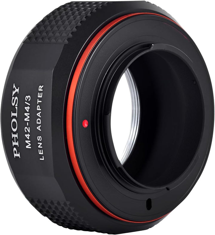 PHOLSY Konverter M42 auf MFT Kameras Objektivadapter für M42 42mm Schraubmontage-Objektiv auf M4/3 M