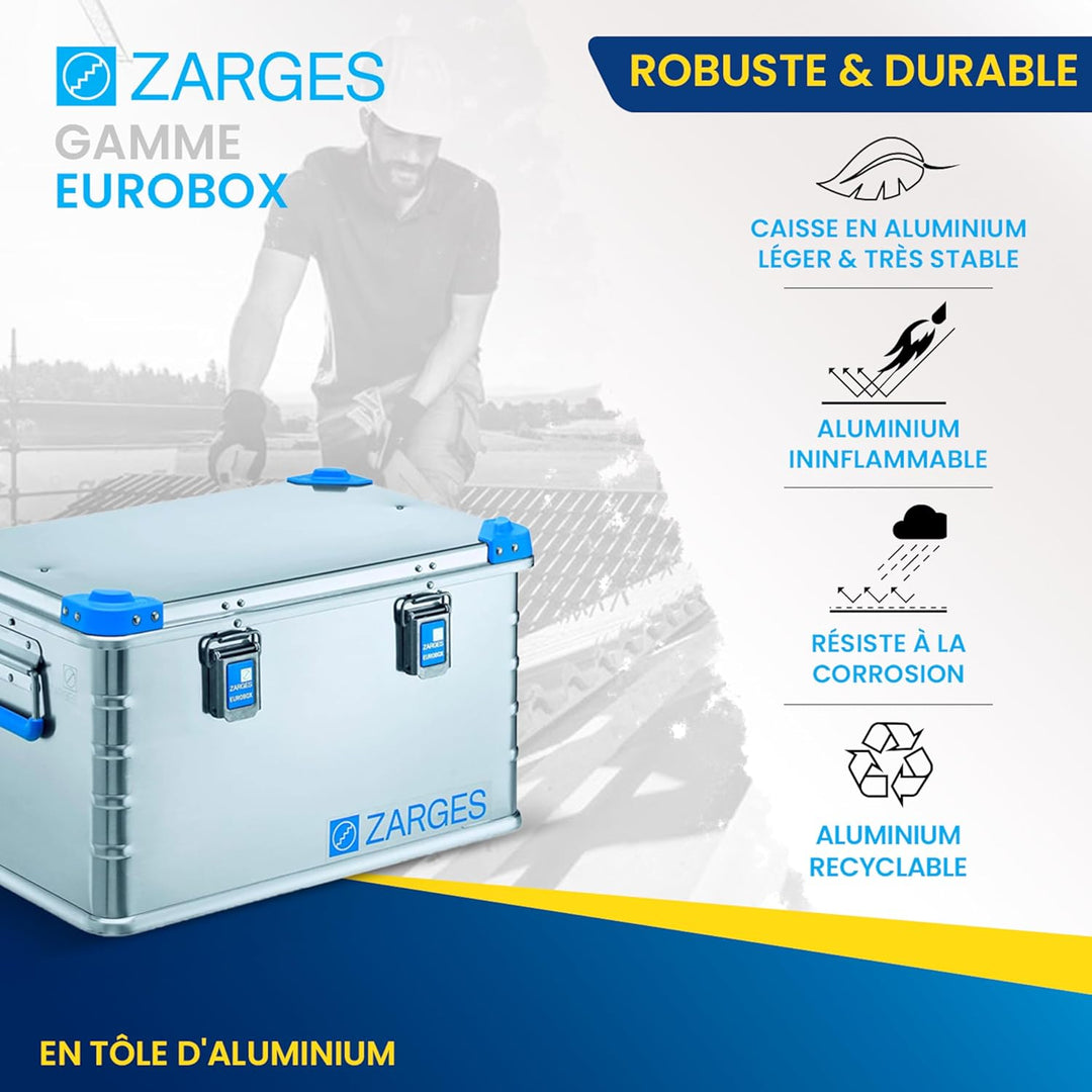 Relags Box Zarges Eurobox - 239 Liter, Silber, 240 L, 407060 240 Liter, 240 Liter