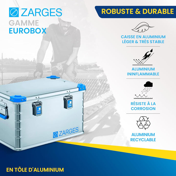 Relags Box Zarges Eurobox - 239 Liter, Silber, 240 L, 407060 240 Liter, 240 Liter