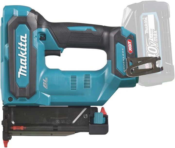 Makita PT001GZ Akku-Stiftnagler 40V max. (ohne Akku, ohne Ladegerät), Petrol/Schwarz