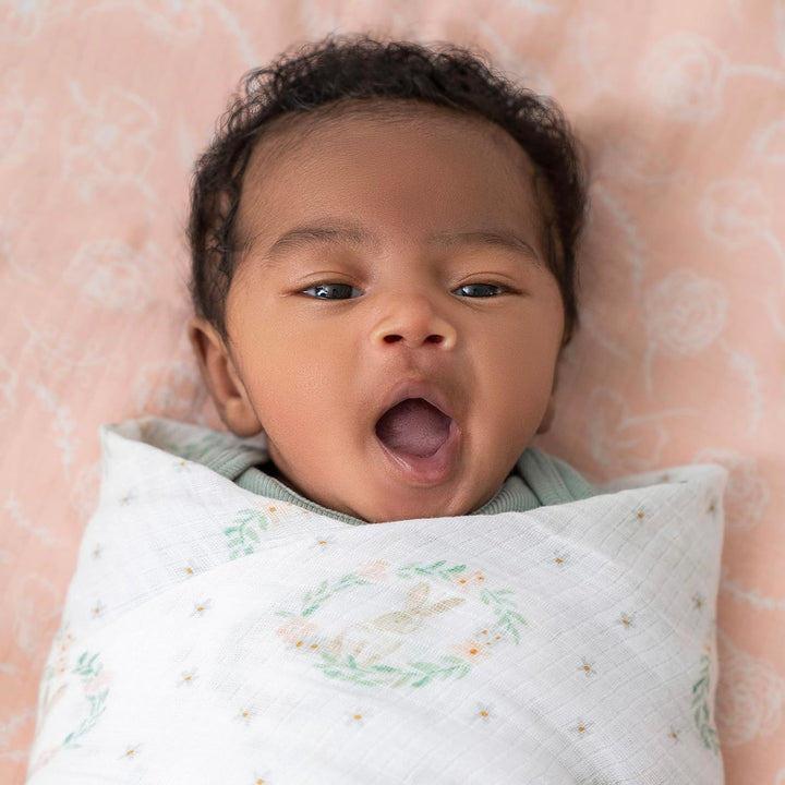 aden + anais™ Essentials Baumwoll-Musselin-Pucktuch Blushing Bunnies in 4er-Packung, Blushing Bunnie