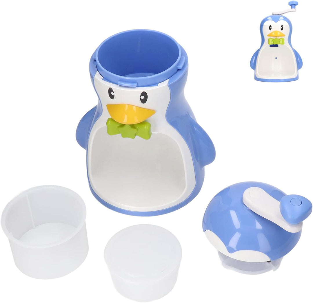 Blue Penguin Rasiereismaschine,Pinguin-Eisbrecher,Rasiermaschine, ABS,Manuelle Schneekegelmaschine,T