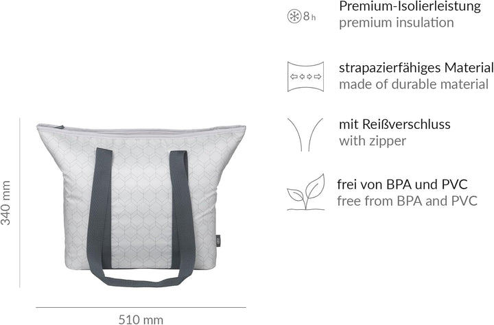 alfi ISO Shopper 17,00 l geo grey, geo grey