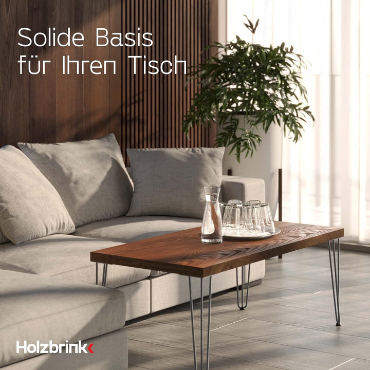 HOLZBRINK - Tischbeine aus Metall | Möbelfüsse | Schreibtischbeine | Metallfüsse | Perfekt für Zu Ha