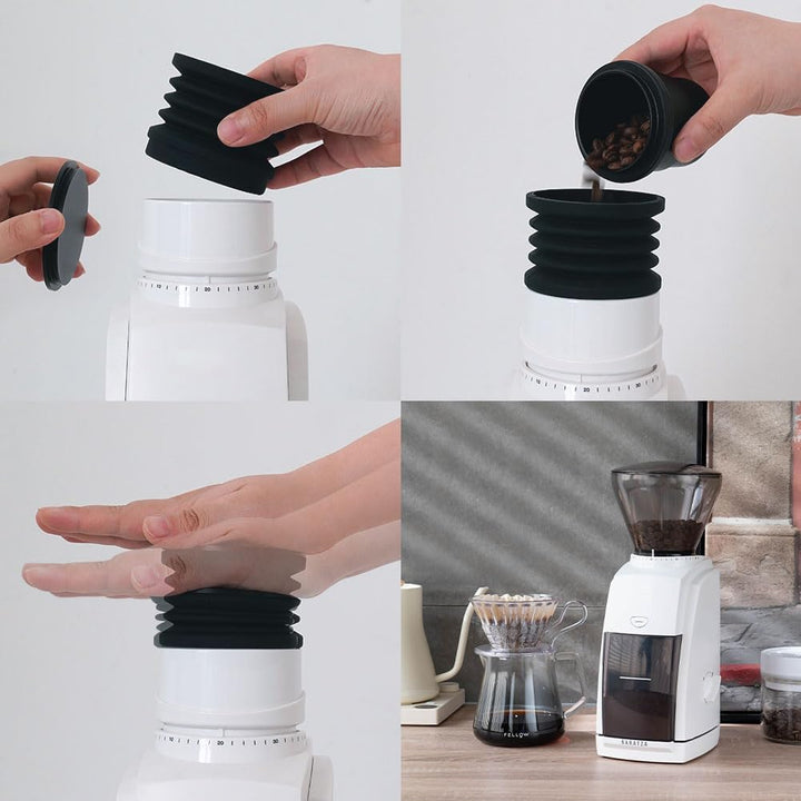 Kaffeemühle Einzeldosis-Trichter, kompatibel mit Baratza Encore Kaffeemühle, Silikonbalg mit mentale