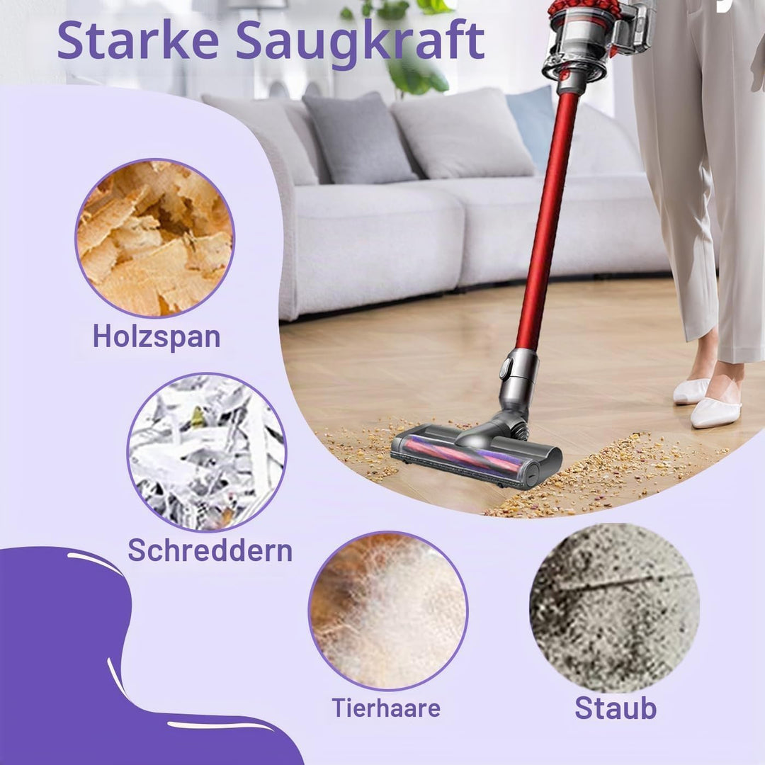 Elektrische Bürste kompatibel für Dyson V6 DC58 DC59 DC62 DC72 DC74 SV04 SV06 SV09, Direktantrieb Re
