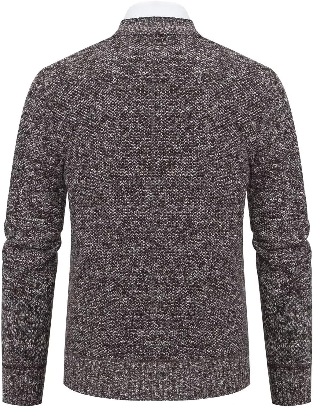 Strickjacke Herren Cardigan Pullover - Gestrickt Trachtenjacke Cardigan Herren Schwarz Grau mit Tasc