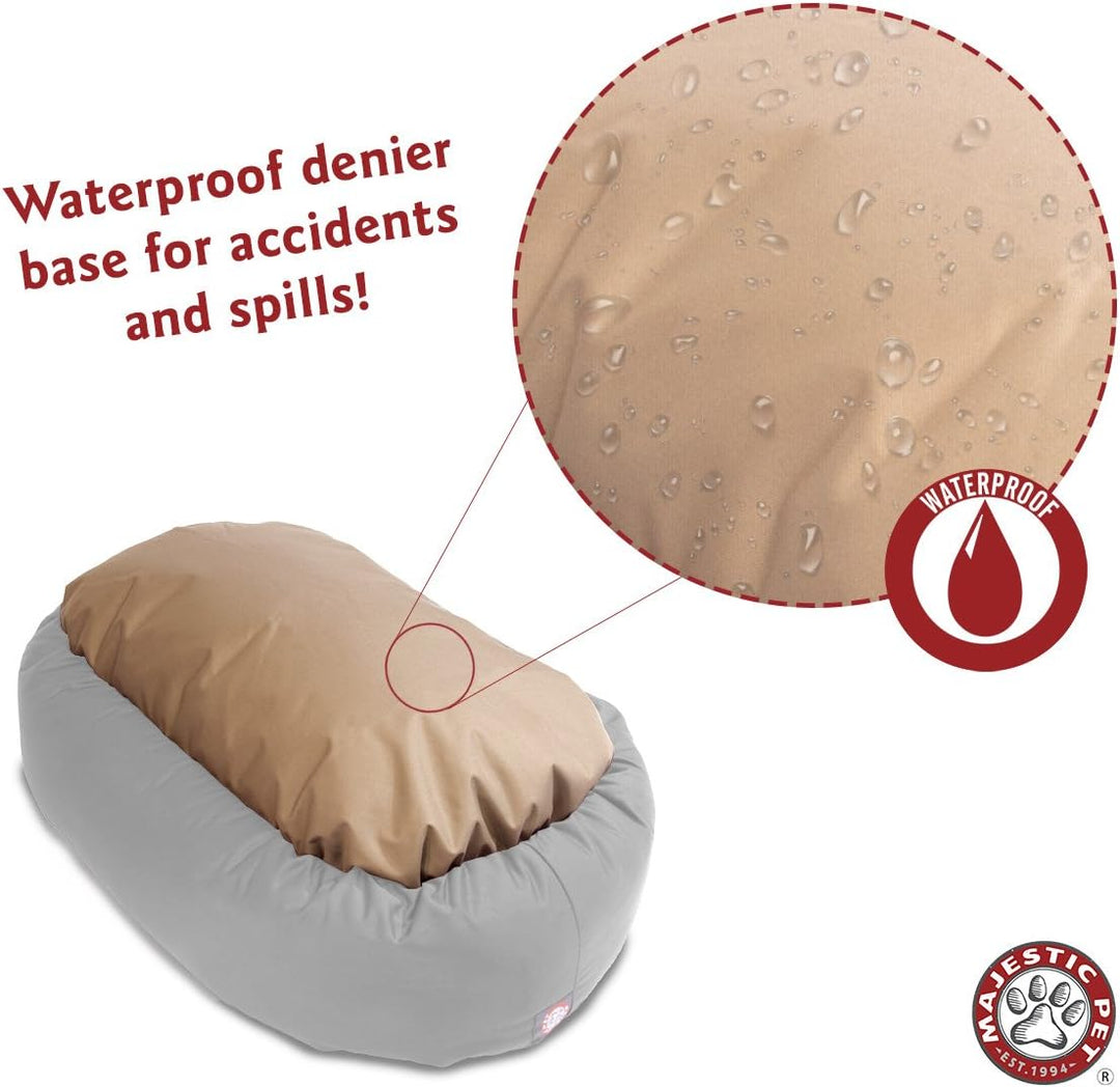 Pet Hundebett in Bagel-Form, 132,08 cm, rostfarben, Wildleder, Products, rostfarben L 132 x B 89 x H
