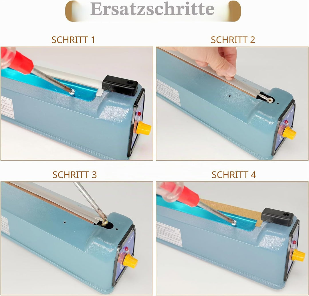 SEELAUGH 10 Stück Heisssiegelgerät Folienschweissgerät Ersatzteile(5mm breit), für die Meisten Manue