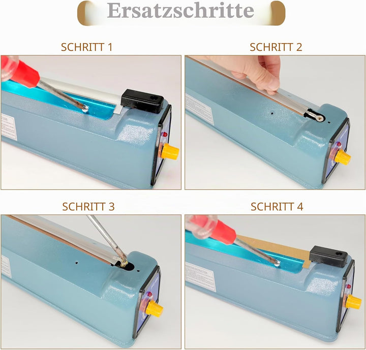 SEELAUGH 10 Stück Heisssiegelgerät Folienschweissgerät Ersatzteile(5mm breit), für die Meisten Manue