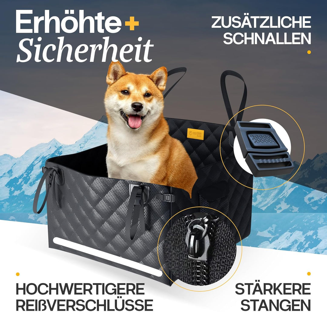 PetProved Hunde Autositz Hundesitz Auto Rückbank Wasserdicht Autositz Hund Hundeautositz Hundesitz M
