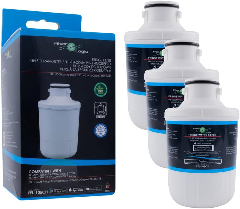 3x FilterLogic FFL-105CH interner Wasserfilter ersetzt Microfilter MFCMG14211FR / MFCMG14211F für Ha