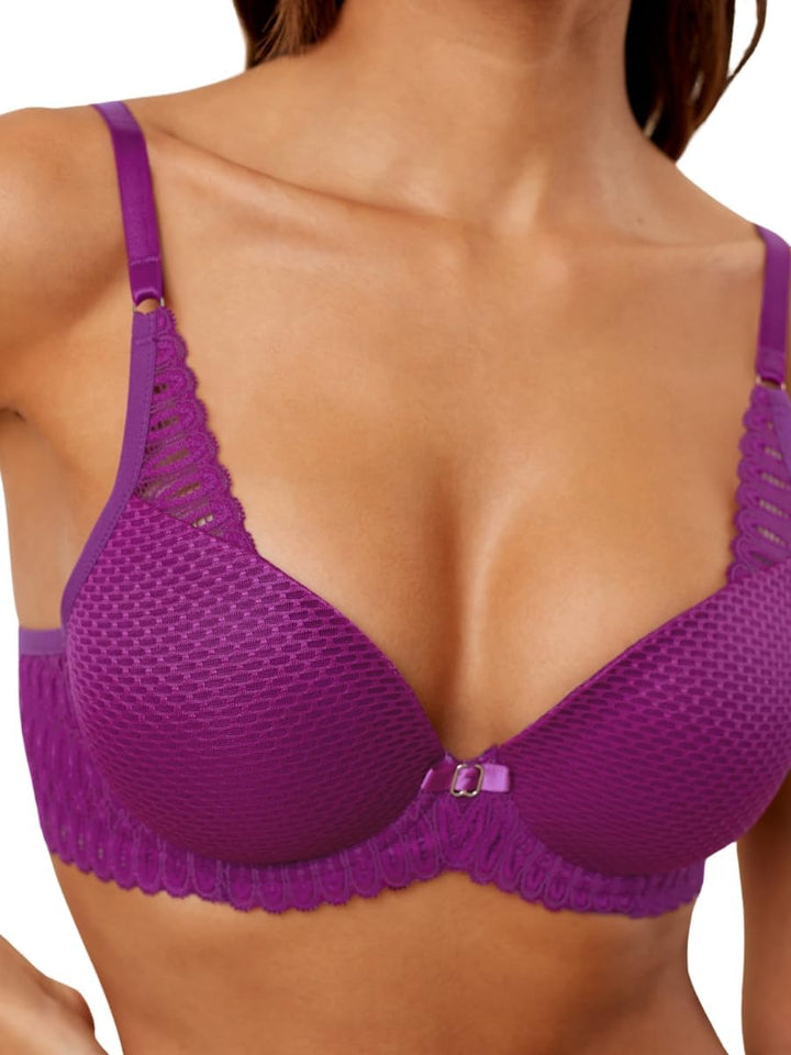 Triumph Damen Aura Spotlight Conscious WHP Bra 80F Violet, 80F Violet