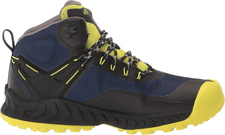 KEEN Herren Nxis Evo Mid Waterproof Wanderstiefel 42.5 EU Black Evening Primrose, 42.5 EU Black Even