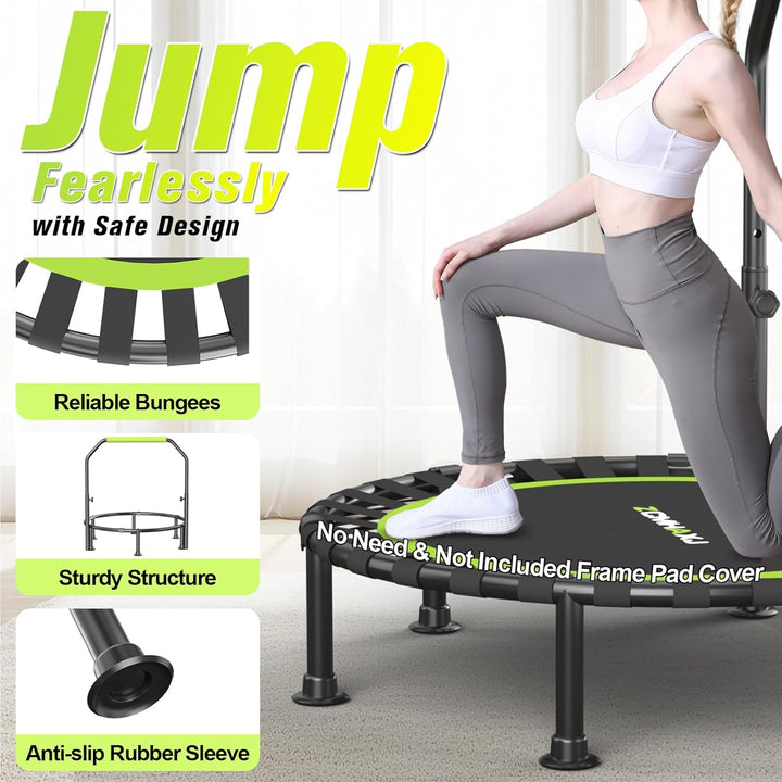 Faltbares Mini-Trampolin, 101,6 cm, Rebounder-Trampolin für Erwachsene und Kinder, 204 kg Kapazität
