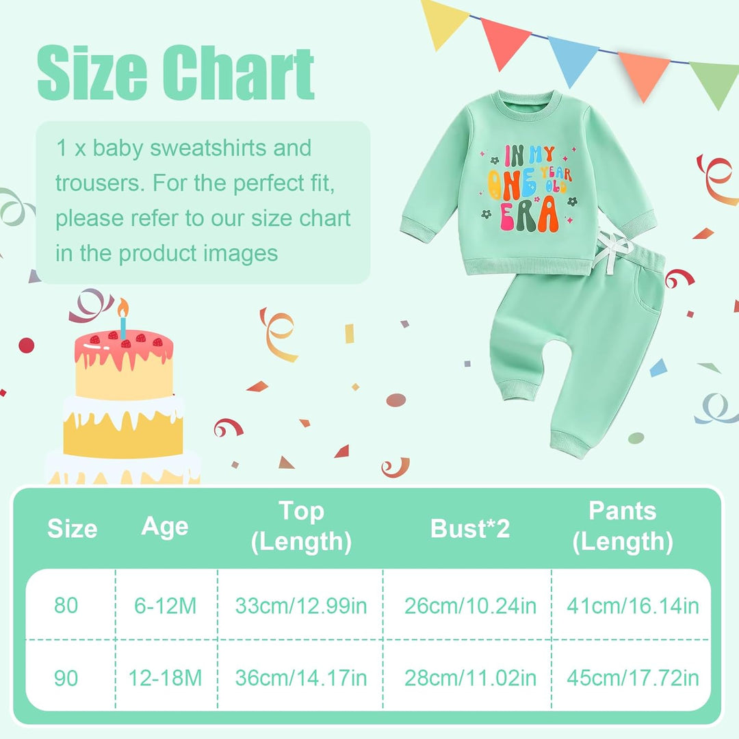Baby Mädchen 1. Geburtstag Kleidung Babykleidung Outfit Set 1 Jahr Mädchen Geschenke zum 1 Geburtsta
