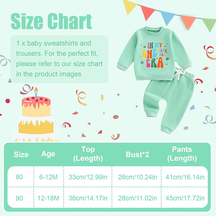 Baby Mädchen 1. Geburtstag Kleidung Babykleidung Outfit Set 1 Jahr Mädchen Geschenke zum 1 Geburtsta