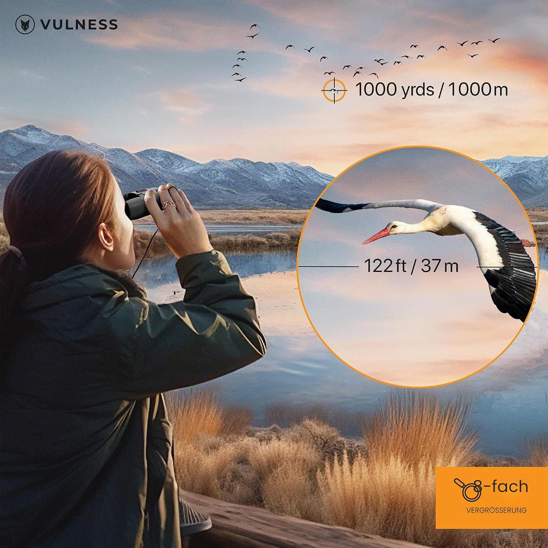 Fernglas für Erwachsene, kompaktes kleines Mini-Reise-Fernglas für Vogelbeobachtung, leistungsstarke