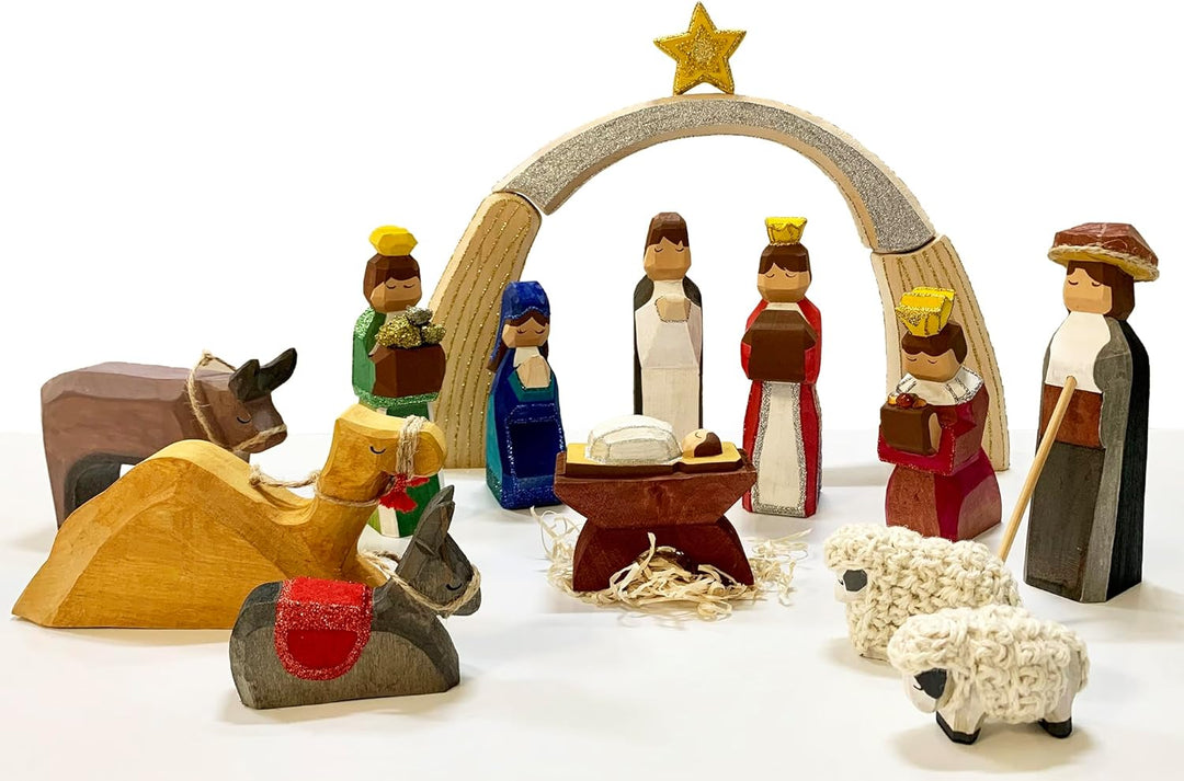 SUNNYSUE - Grosse Weihnachtskrippe, 16-TLG.