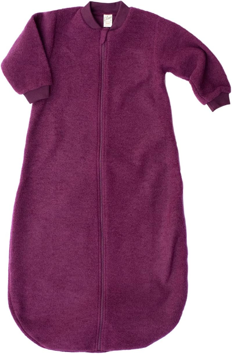 Lilano, Merino Flausch Schlafsack mit Arm, 100% Wolle (kbT) Beere 98-104, Beere 98-104
