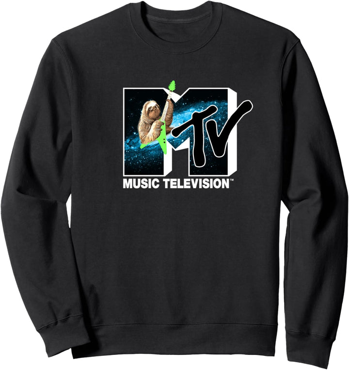MTV Sloth Guitar Logo Sweatshirt
