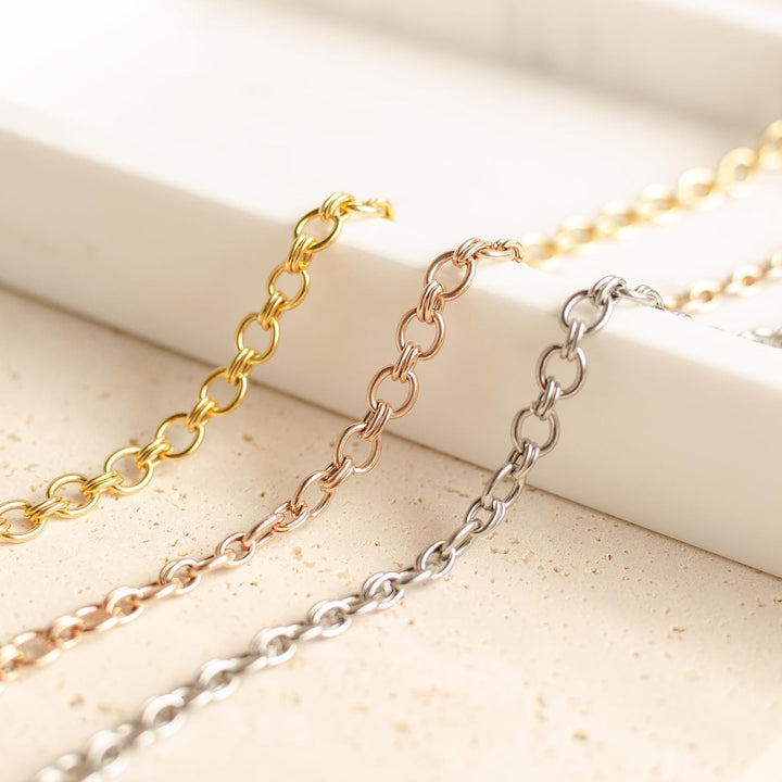 Happiness Boutique Damen Ankerkette in Gold | Statement Chunky Chain Rundankerkette aus Edelstahl Wa