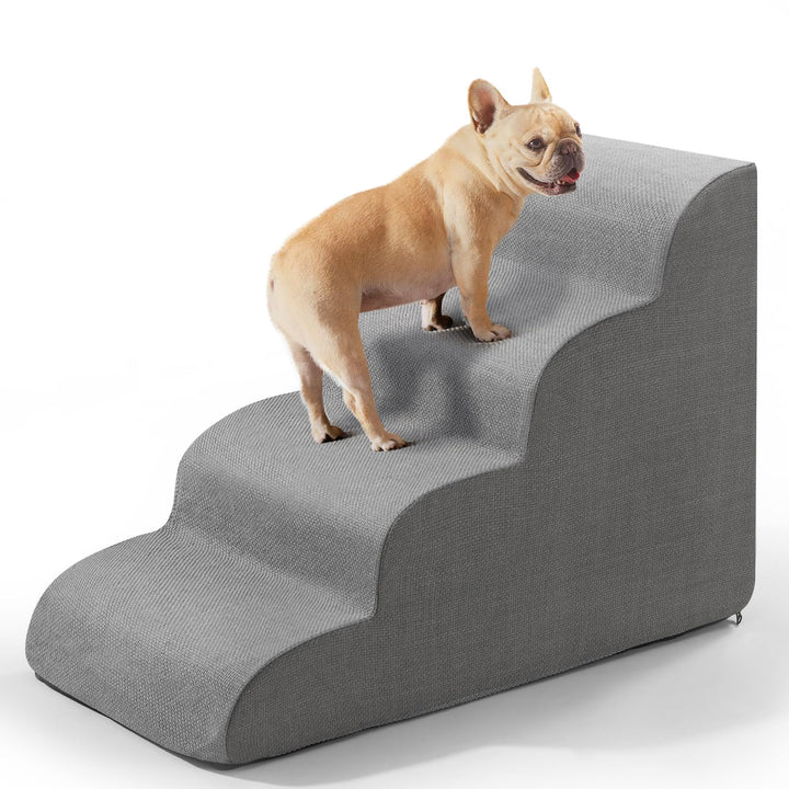 Gimars Extra Breite Stabile 30D Schaumstoff-Hundestufen für Sofa,Hochbetten,Haustiertreppe für klein