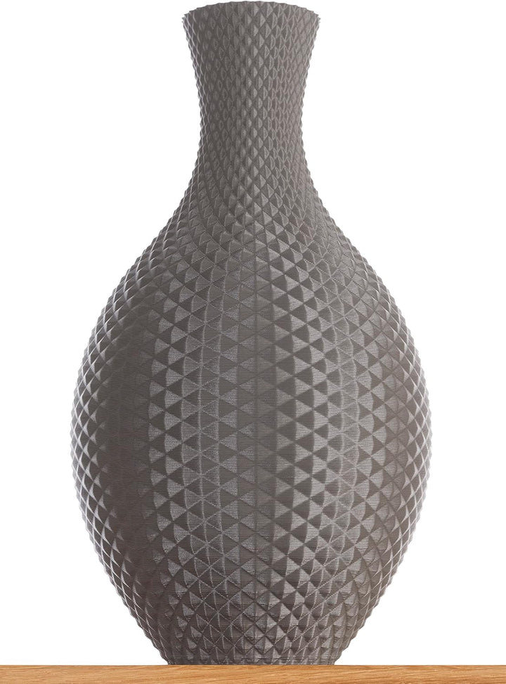 3D Vase Blumenvase/Dekovase Shiva 30 cm für Schnitt-/ Trockenblumen | nachhaltig | wasserdicht (Hell