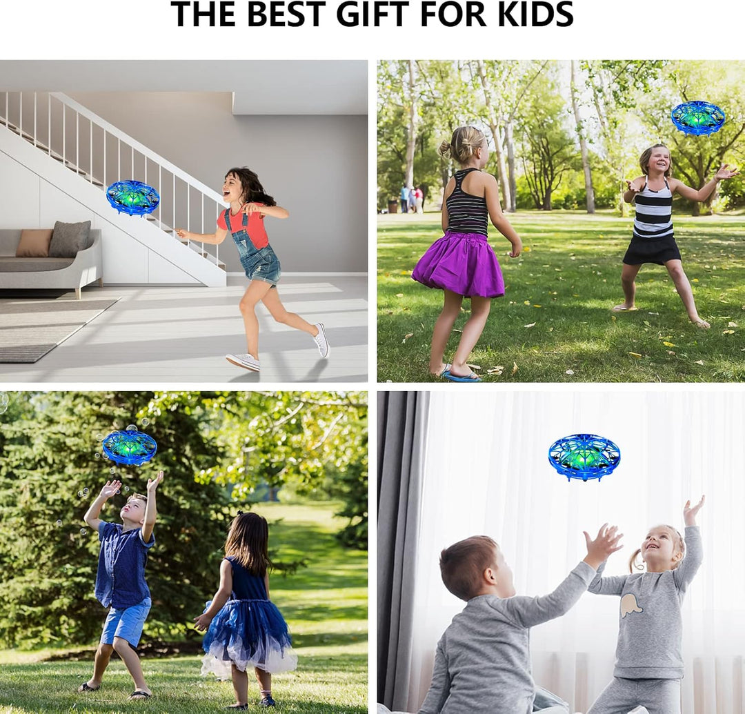 Kizmyee UFO Mini Drohne für kinder Spielzeug Handsensor Quadcopter Infrarot Induktion Fliegendes Ges