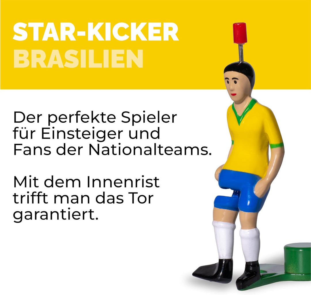 TIPP-KICK Brasilien-Box I Original Set Brasilien-Star-Kicker & Brasilien-Soundchip in der Torwandbox