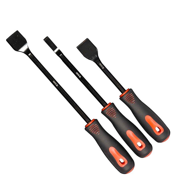 Professionelles Schaber-Set mit flachen Klingen von YATO - zum Entfernen von Dichtungen und Kohlenst