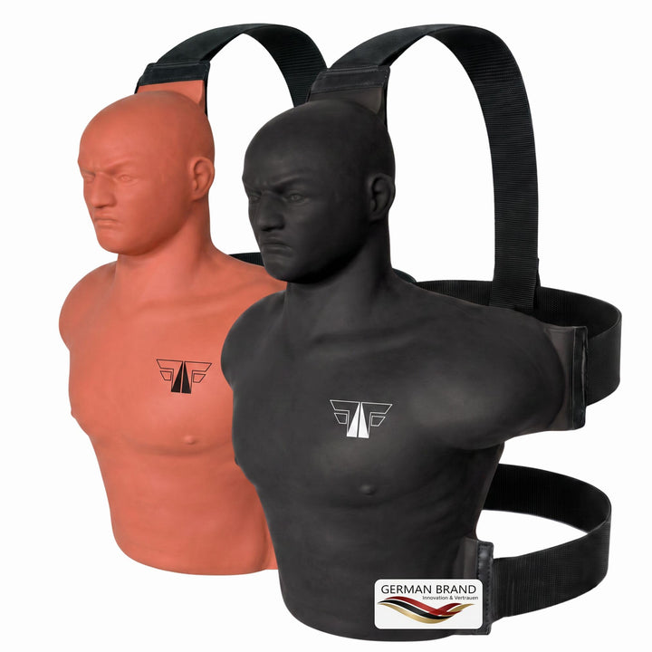 FOX-FIGHT Boxdummy Schlagpartner Boxpuppe Standboxsack Trainer, Schwarz, Schwarz