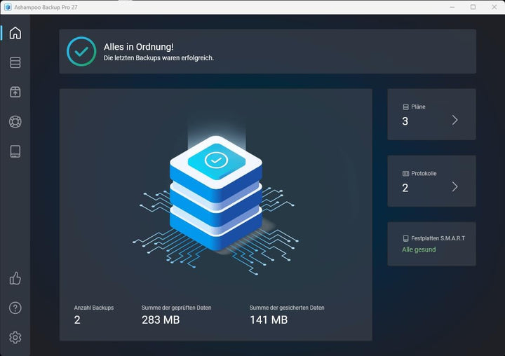 Backup Pro 25 - Datensicherung Programm, Rettung bei Malware-Befall, defekter Festplatte oder Window