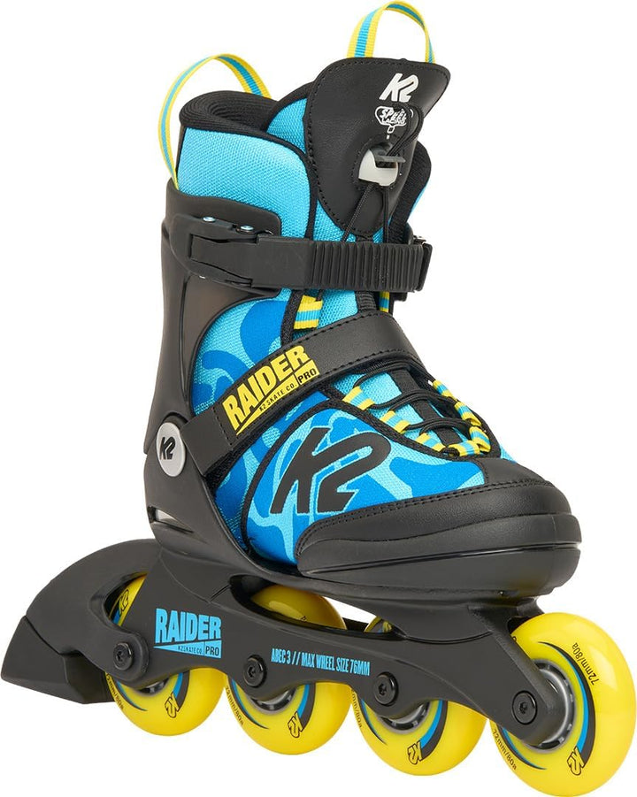 K2 Skates Jungen Inline Skates RAIDER PRO, blue - yellow, 30H0400 S (EU: 29-34 / UK: 10-1 / US: 11-2