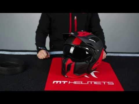Helmet MT TR902XSV Streetfighter SV SOLID A1 SCHWARZ Matte GRÖssE M, Schwarz M