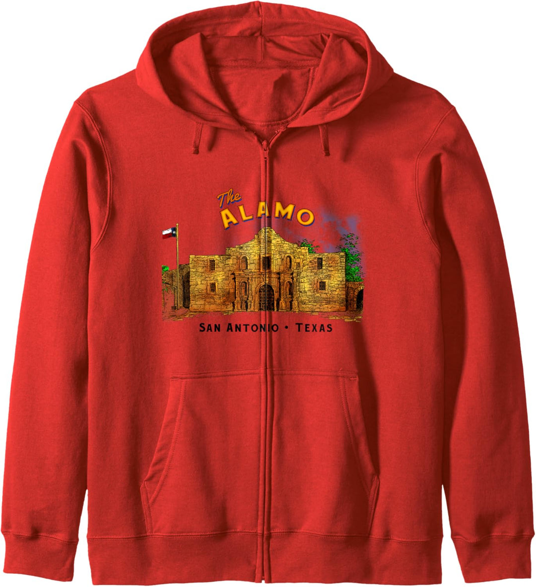 Vintage erinnern Alamo Souvenir Geschichte San Antonio Texas Kapuzenjacke