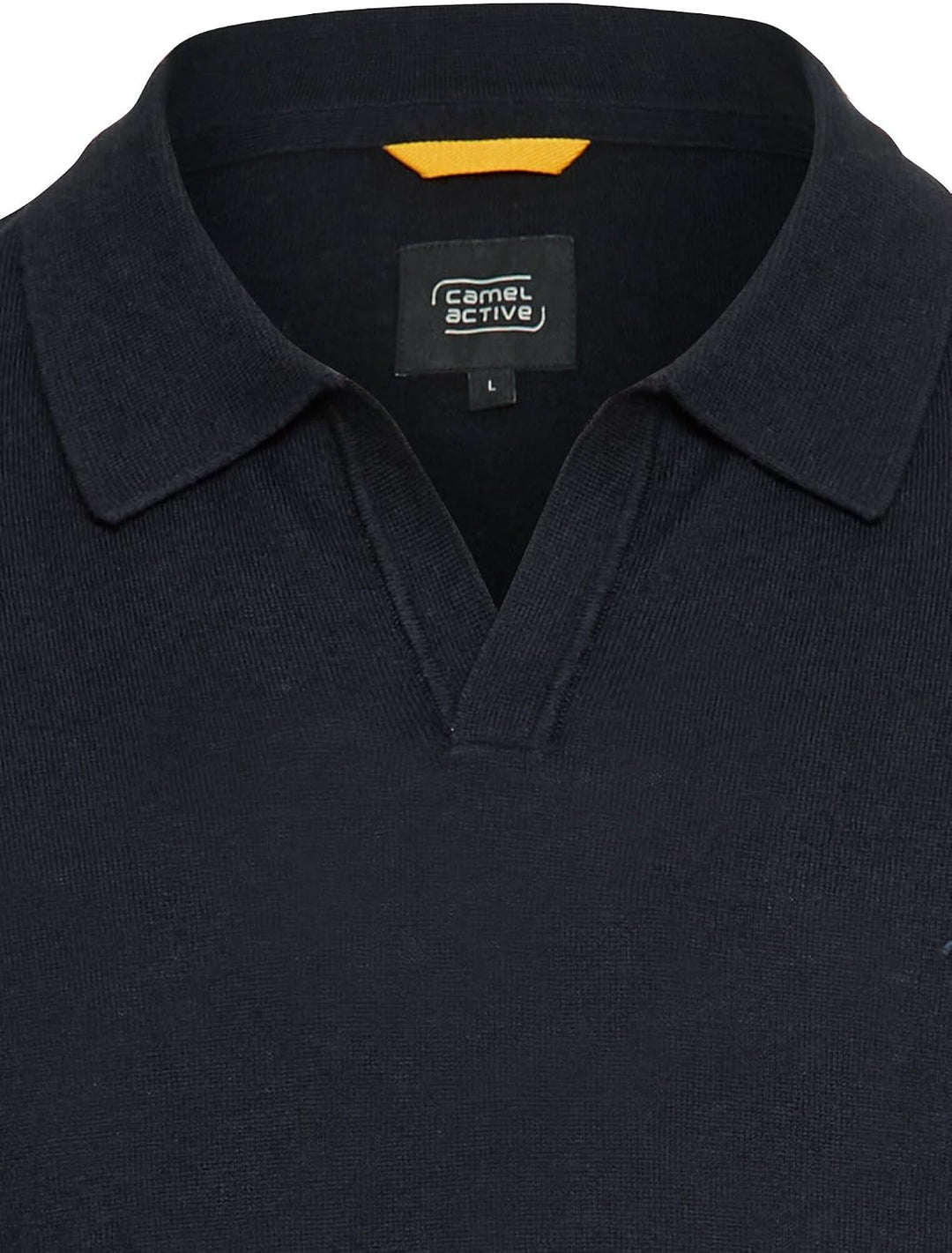 camel active Herren Piqué Poloshirt aus Reiner Baumwolle S Dunkelblau, S Dunkelblau