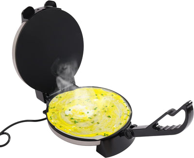 BJTDLLX Tortilla Presse Chapati Maker Roti Maker Elektrische Edelstahl Antihaft Crêpes Maker Multifu