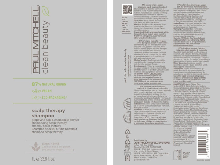 PM Clean Beauty scalp Therapy Shampoo 1000 ml