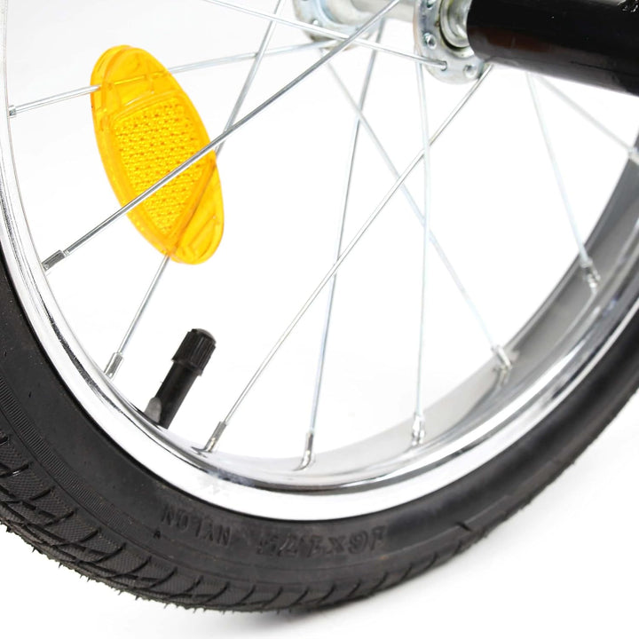 Wiltec Fahrrad Lastenanhänger, Fahrradanhänger, Deichsel klappbar & Schnellkupplung für Einkäufe, Ur