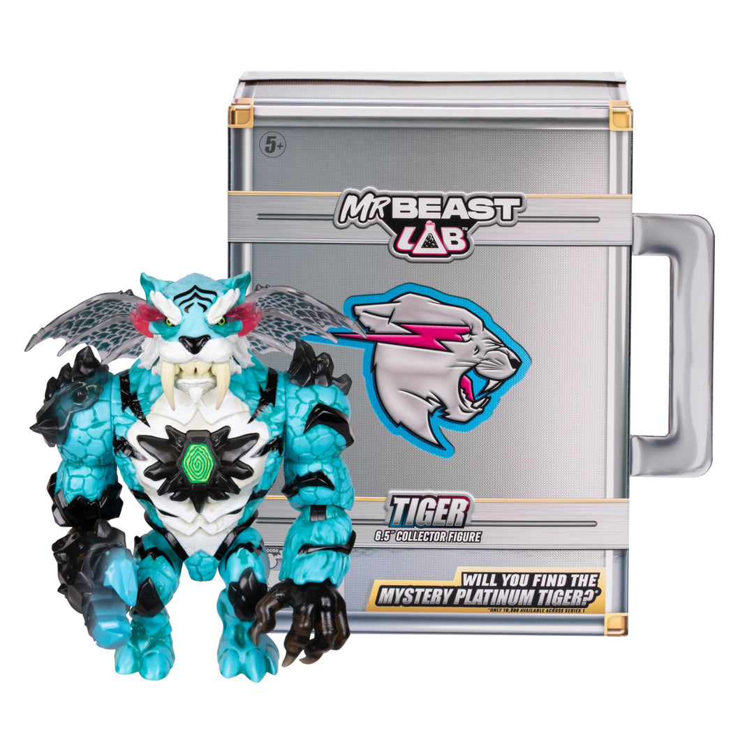 MrBeast Lab – Collector-Figur – Apex-Sammelfigur Tiger; 15,8 cm gross; extrem detailliert; Premium-V