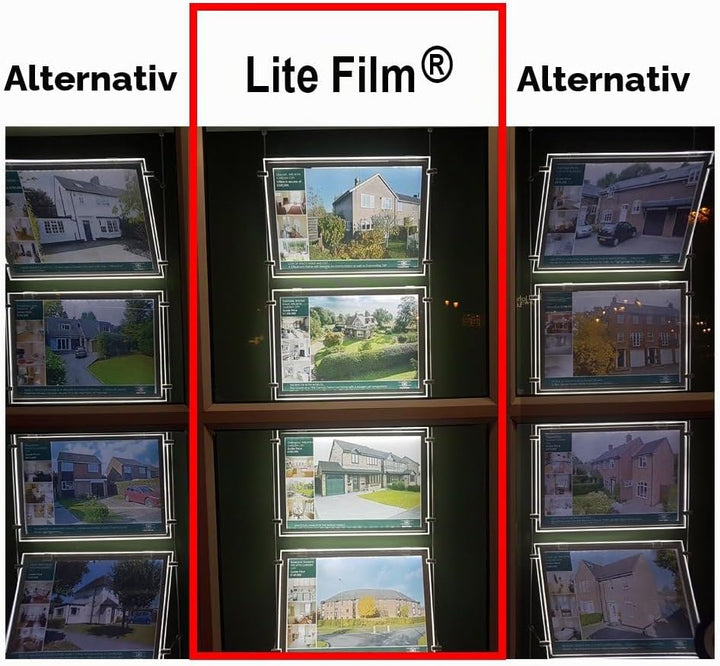 RTL49 – 10 Blatt A3 – premium hintergrundbeleuchtetes Papier/Lite Film® für LED-Licht, Tasche, Leuch