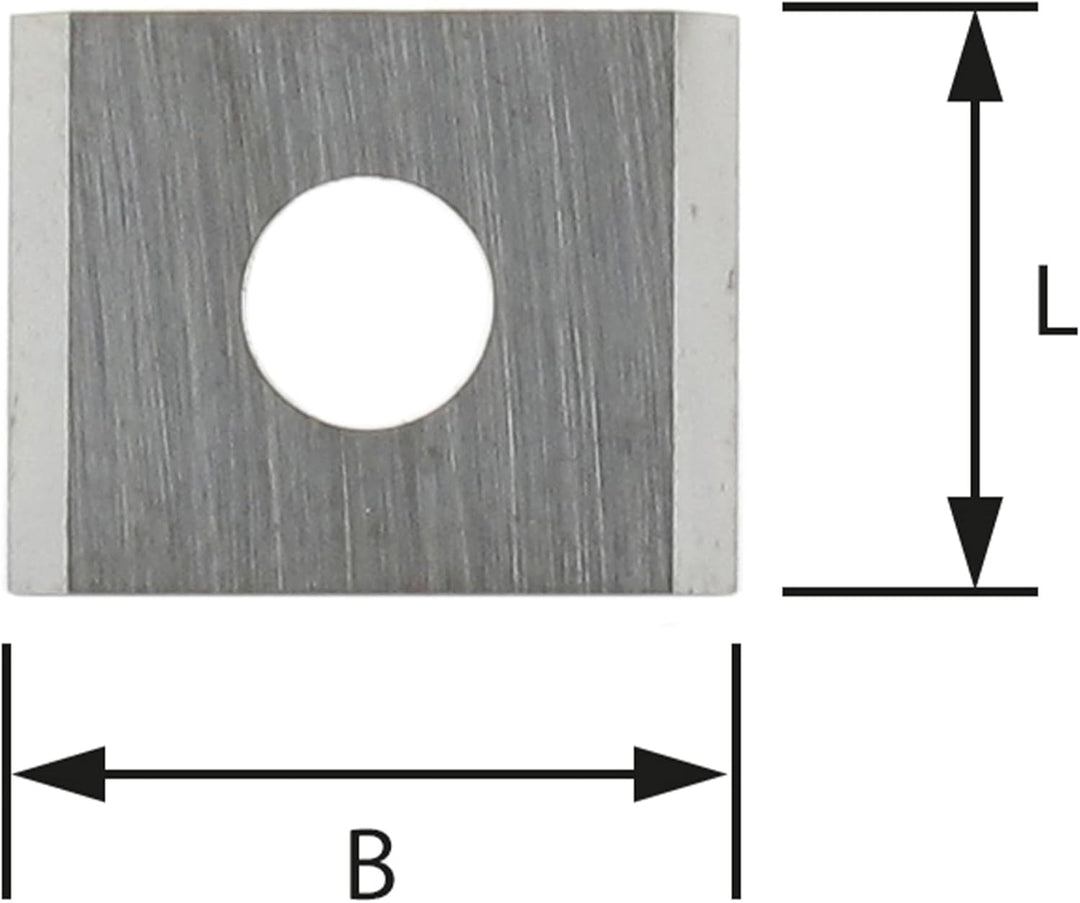 ENT 00501 Wendemesser HW, 9,6 mm x 12 mm x 1,5 mm, für D 20 mm 9,6 x 12 x 1,5 mm, 9,6 x 12 x 1,5 mm