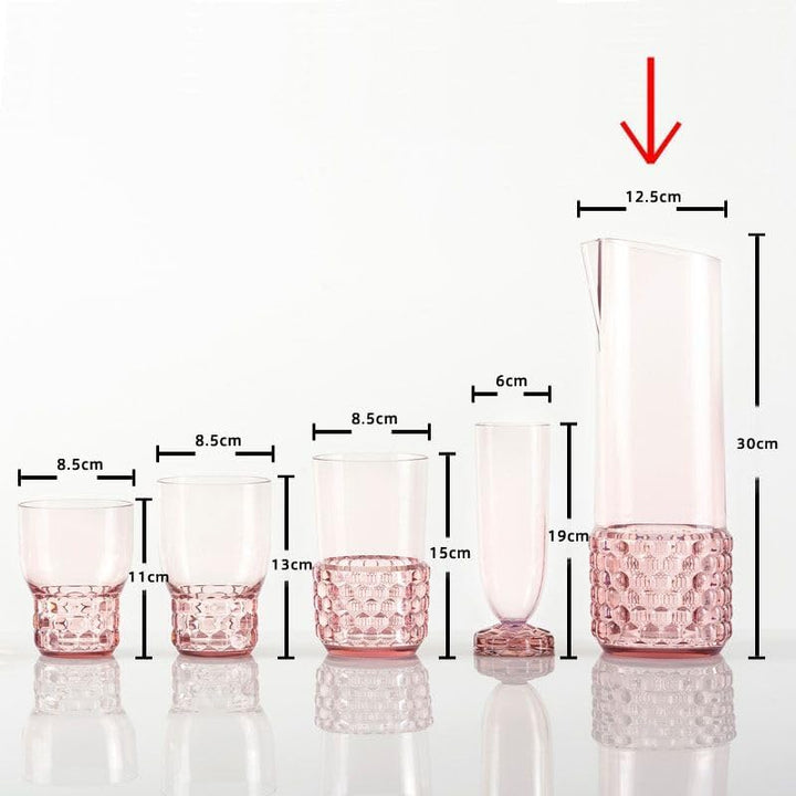 Kartell 1490E2 Jellies Family Karaffe, grün transparent Karaffe Grün, Karaffe Grün