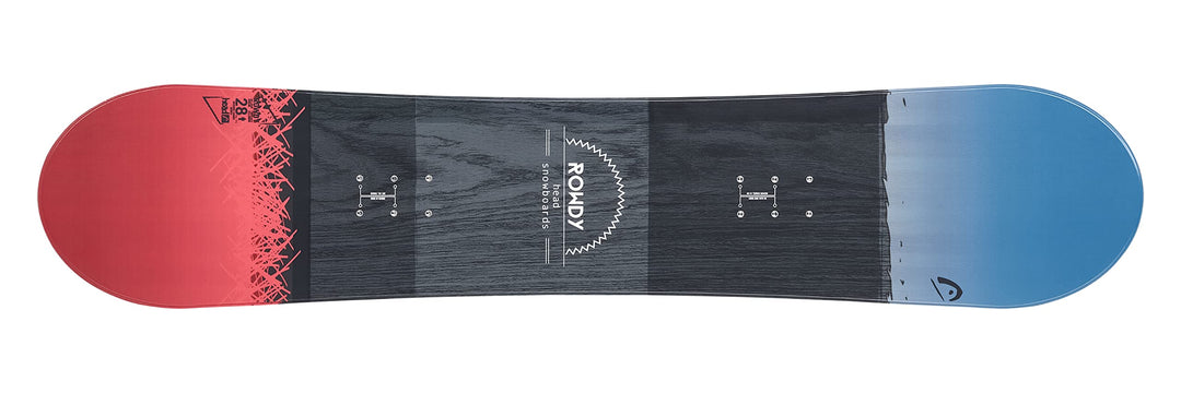 HEAD Unisex Jugend Rowdy Snowboard 128 Blau/rot/Schwarz, 128 Blau/rot/Schwarz