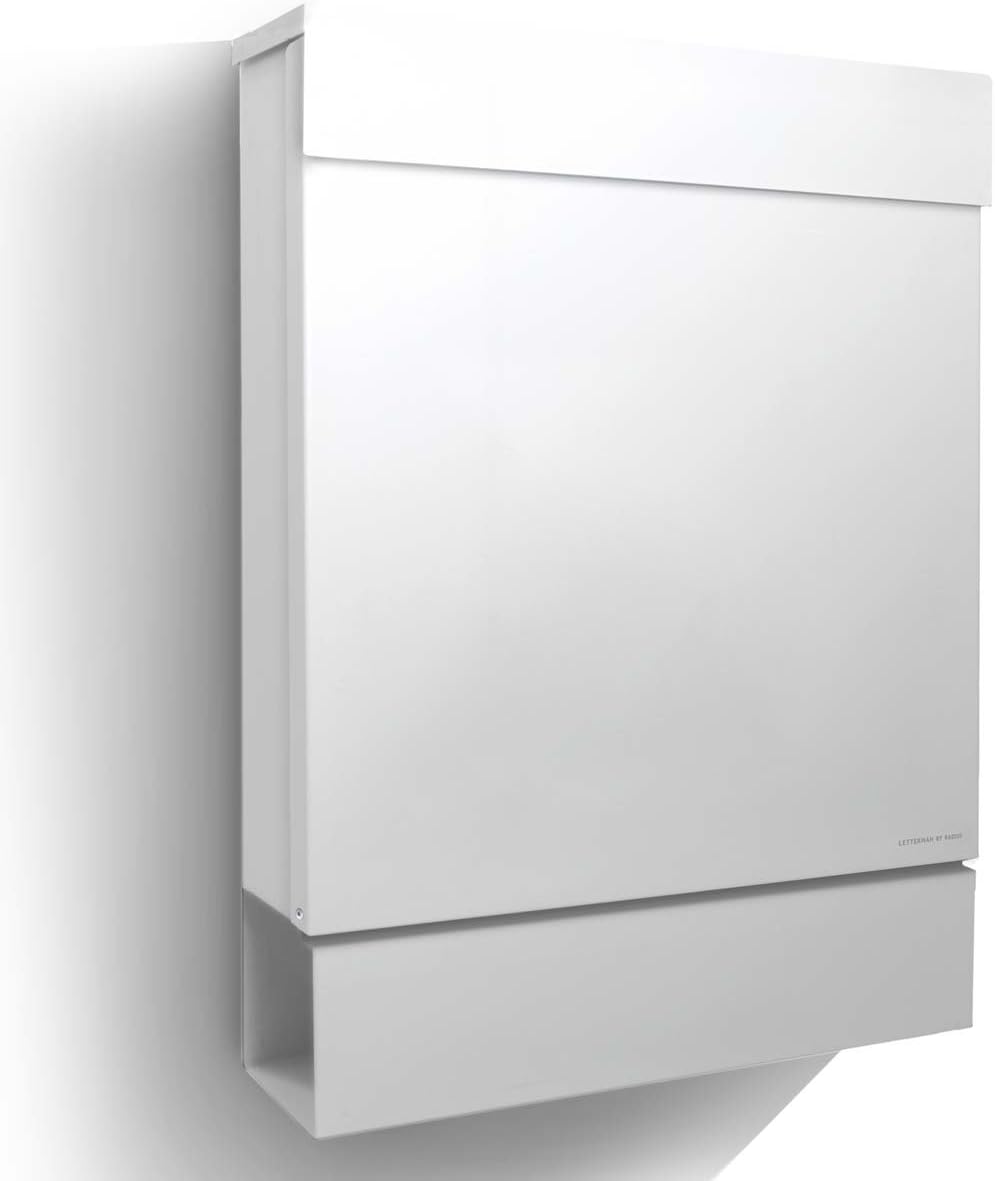 Letterman M Radius Design-Briefkasten weiss,