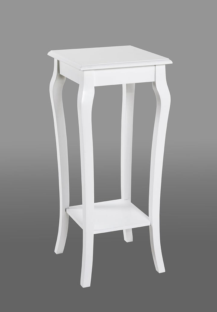 HAKU Möbel Beistelltisch, Massivholz, weiss, B 30 x T 30 x H 71 cm 30 x 30 x 71 cm, 30 x 30 x 71 cm